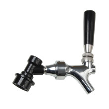 Stainless Steel Auto Close Beer Faucet with Smooth Pouring for Home Brewing Kegs and Outdoor Parties