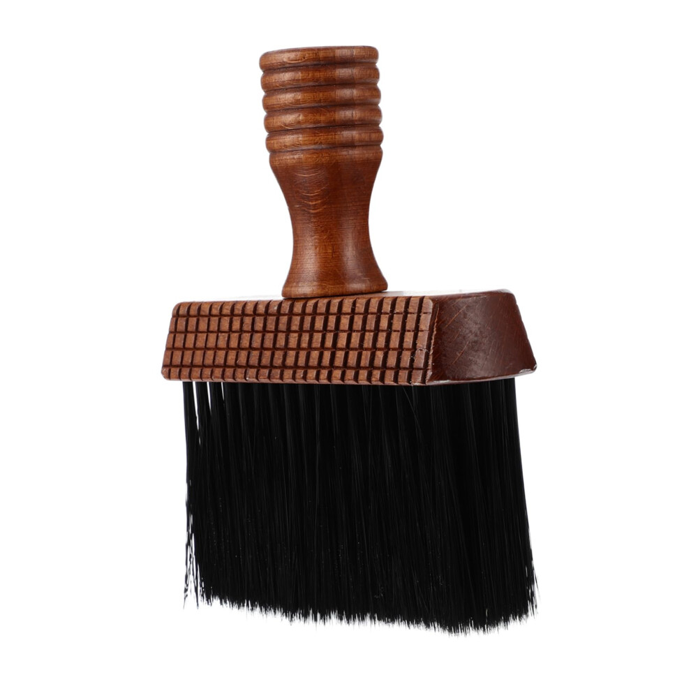 Professional Barber Neck Duster Brush with Soft Bristles and Ergonomic Wooden Handle for Hair Cleaning Ref: 1605