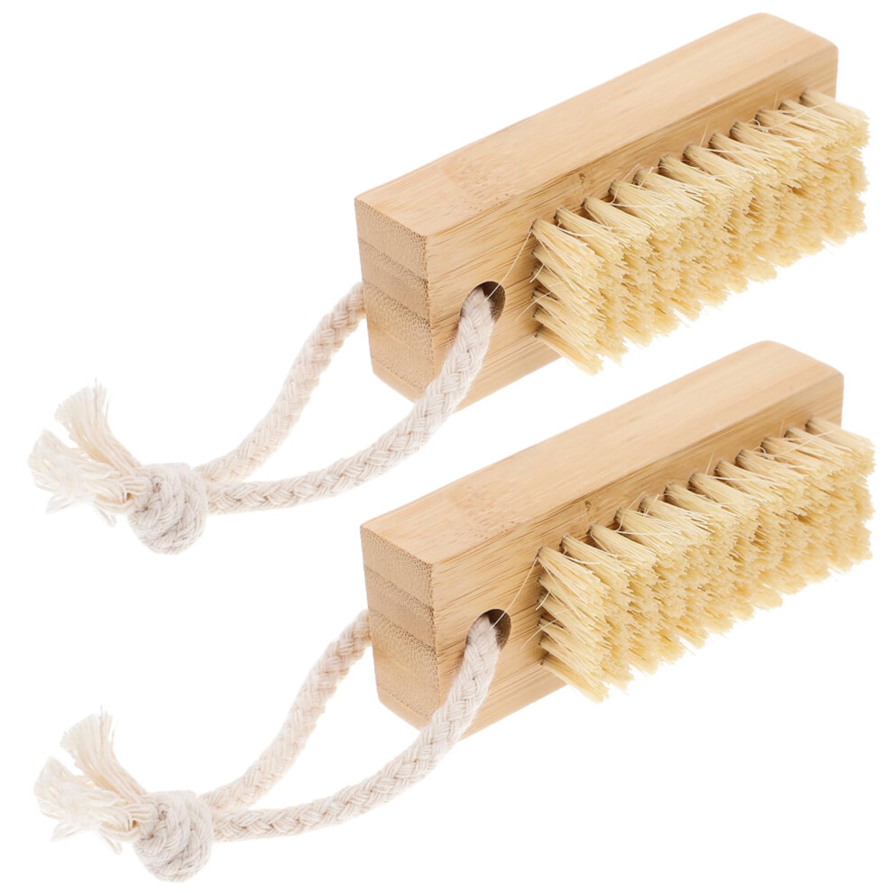 Nail Brush Set with Ergonomic Comfort Grip, DoubleSided Fingernail Cleaning for Manicure and Pedicure