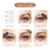 Eyebrow Stamp and Stencil Kit Dark Brown Waterproof Fast Brow Shaping Multiple Styles 3