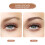 Eyebrow Stamp and Stencil Kit Dark Brown Waterproof Fast Brow Shaping Multiple Styles 2