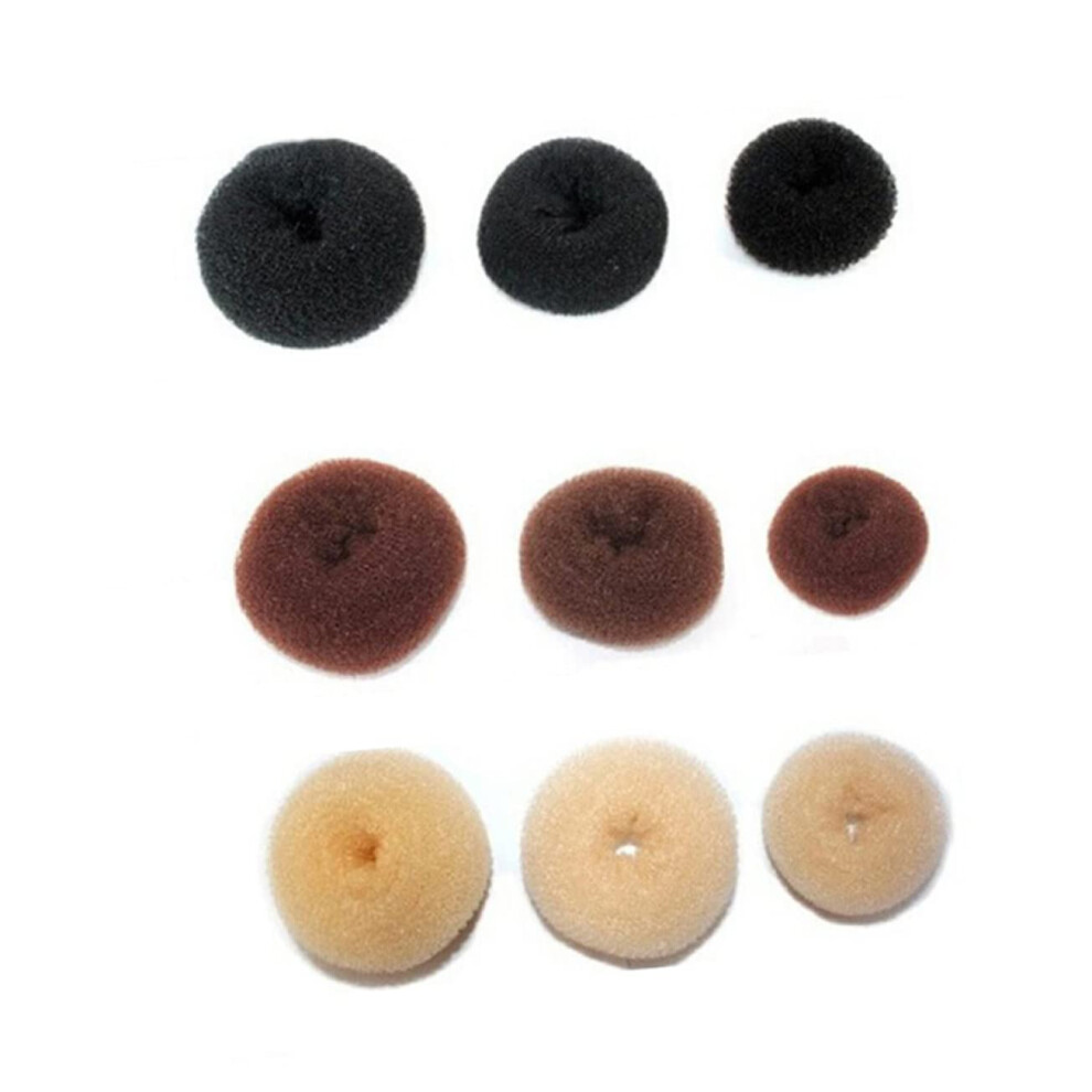 Unisex Hair Bun Maker Set Large Foam Donut Bun Maker For Thick Hair, Secure Hold For Dance Recital