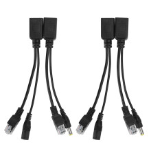 Extindere fără efort a rețelei, conectori RJ45 cu adaptor de alimentare CC, design compact și instalare ușoară pentru o alimentare fiabilă