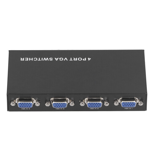 Monitor Sharing VGA Switch Video Selector Switcher Box 4 Input 1 Output With Metal Shell Plug And Play For Professional Use 2