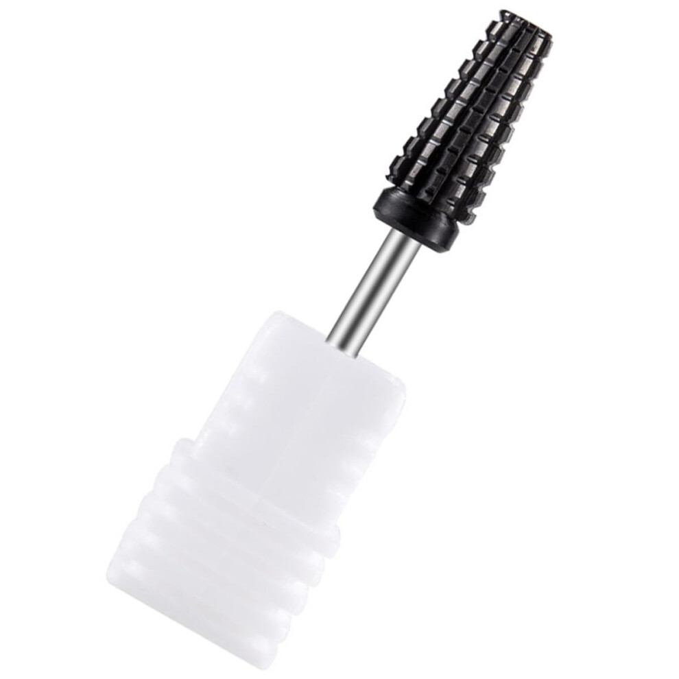 Black Ceramic Cone Nail Drill Bit For Acrylic Nails, Cuticle Removal, Professional Manicure Pedicure