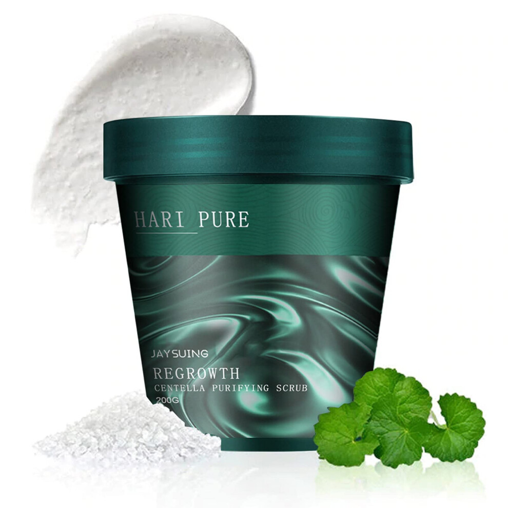 Sea Salt Scalp Scrub for Oily Hair with Centella, Gentle Exfoliation and Root Volumizing Boost (1 PCS)
