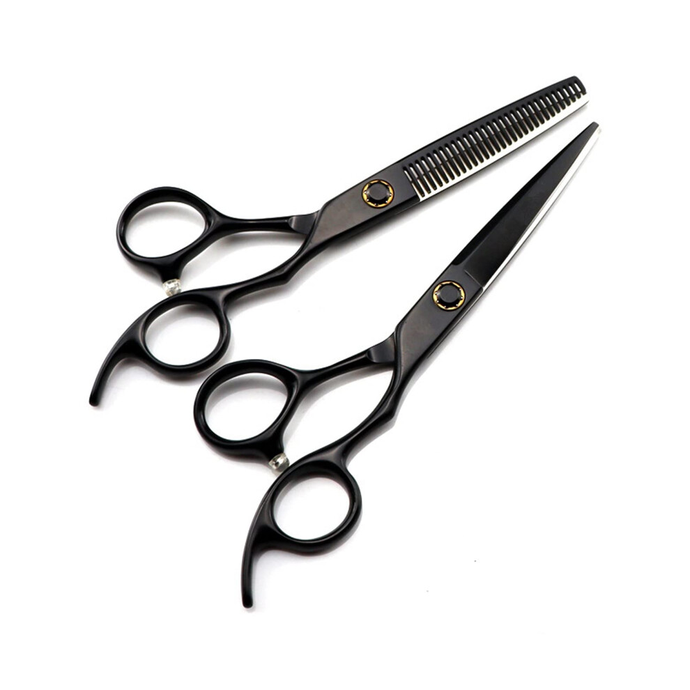 Professional Hair Cutting Scissors Set with Razor Sharp Blades, Ergonomic Barber Shears 6 Inch