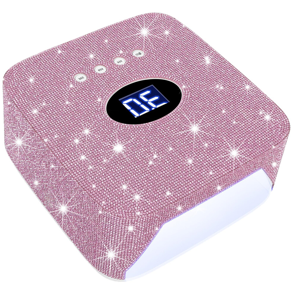 Light/Pink Uv Led Nail Lamp Rechargeable Gel Nail Uv With Dual Wavelength Fast Curing