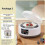 (EU Standard And 5 Cups)36-Hour Yogurt Maker 1.2L Yogurt Machine with Adjustable Temp & Timer, Automatic Yogurt Natto Rice Wine Maker 1