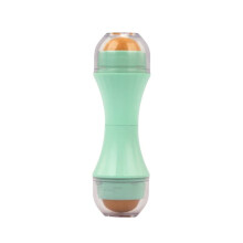 Face Roller for Oily Skin with Double Head Volcanic Stone, Instant Oil Absorption, Mint Green