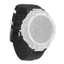 Utendørs sportskompatibel armbånd for Amazfit T-Rex3A2322 Flettet nylonstoff Svettebestandig hurtigtørkende erstatningsstropp med borrelås