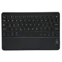 Wireless Touchpad Keyboard Ultra Slim Multi Device Rechargeable Bluetooth Keyboard With Scissor Mechanism Comfortable Typing Dustproof And Waterproof