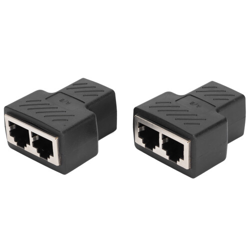 Splitter per cavo di rete Splitter Ethernet RJ45 Adattatore splitter Connettore Ethernet plug and play compatibile con router, computer, decoder e