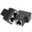 Splitter per cavo di rete Splitter Ethernet RJ45 Adattatore splitter Connettore Ethernet plug and play compatibile con router, computer, decoder e 2