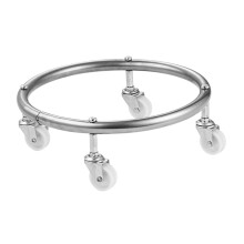 Heavy Duty Stainless Steel Propane Tank Stand with Wheels for Home and Restaurant Gas Cylinder Dolly