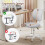 Height Adjustable Office Chair Swivel Computer Chair 7