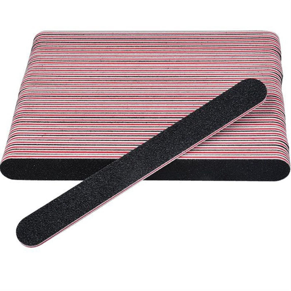 Green Nail Files And Emery Boards 10 Pack Â Durable Sandpaper Surface, Comfortable Wood Core For Precise Nail Shaping