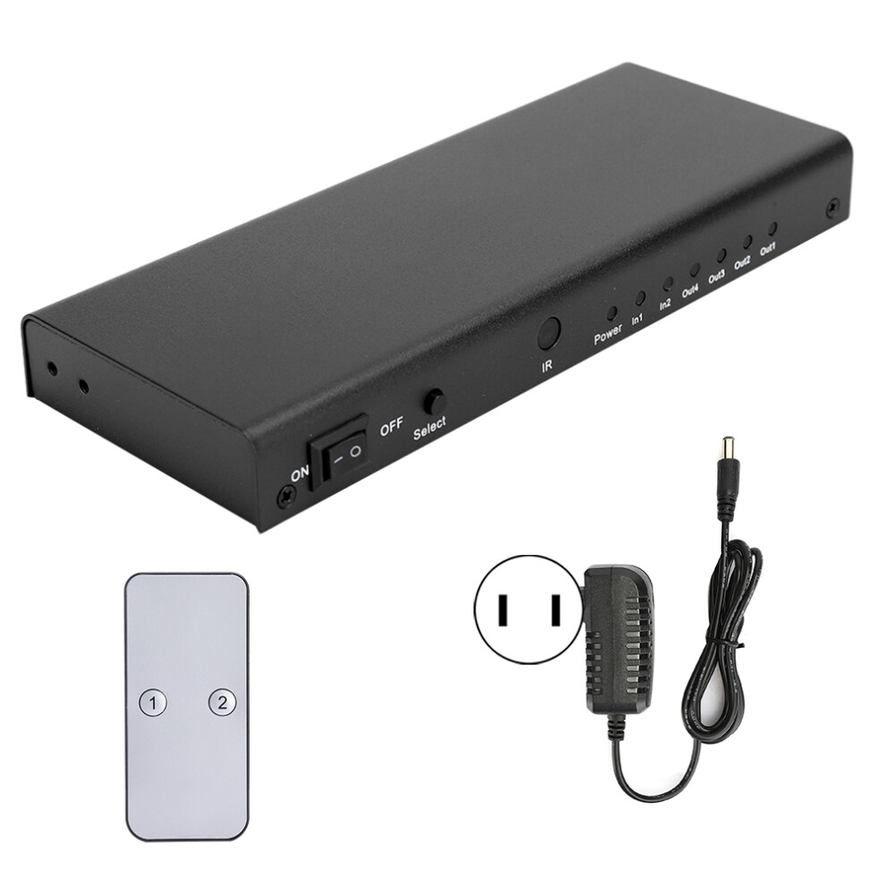 Hdmi Switch 3D Audio Video Synchronization Wide Compatibility Infrared Remote Control Signal Processing Audio Extraction Matrix Switch Plug And Play 9138057403985