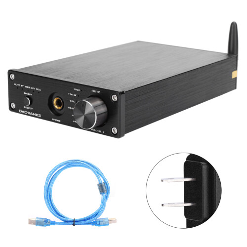 Headphone Amplifier With Digital Audio Decoder HiFi Audio Decoder Bluetooth 5.0 High Resolution Audio Remote Control Power Amplifier Optical Input