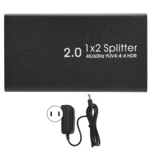 Full HD HDMI Splitter Plug And Play Powered Seamless Connection Duplicate Display Wide Compatibility Mirror Only 4K Resolution High Speed