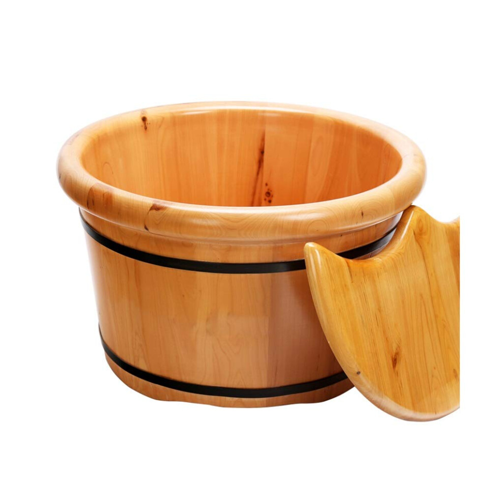 Foot Soak Tub LeakResistant Durable Cedar Wood Home Spa Wooden Foot Bath Bucket