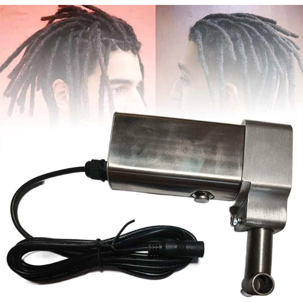Unisex Electric Handheld Dreadlock Machine 14Mm For Fast Locs Creation And Extensions With Crochet Set