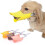 Silicone Dog Muzzle for Small Dogs with Adjustable Strap, Soft Duck Bill Design, AntiBiting Yellow 1