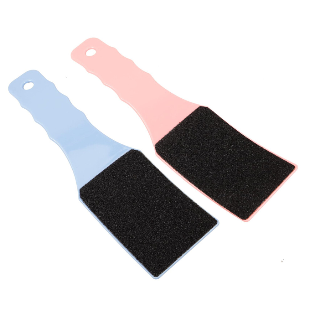 2pcs Double Sided Foot File Callus Remover with Ergonomic Handle for Cracked Heels