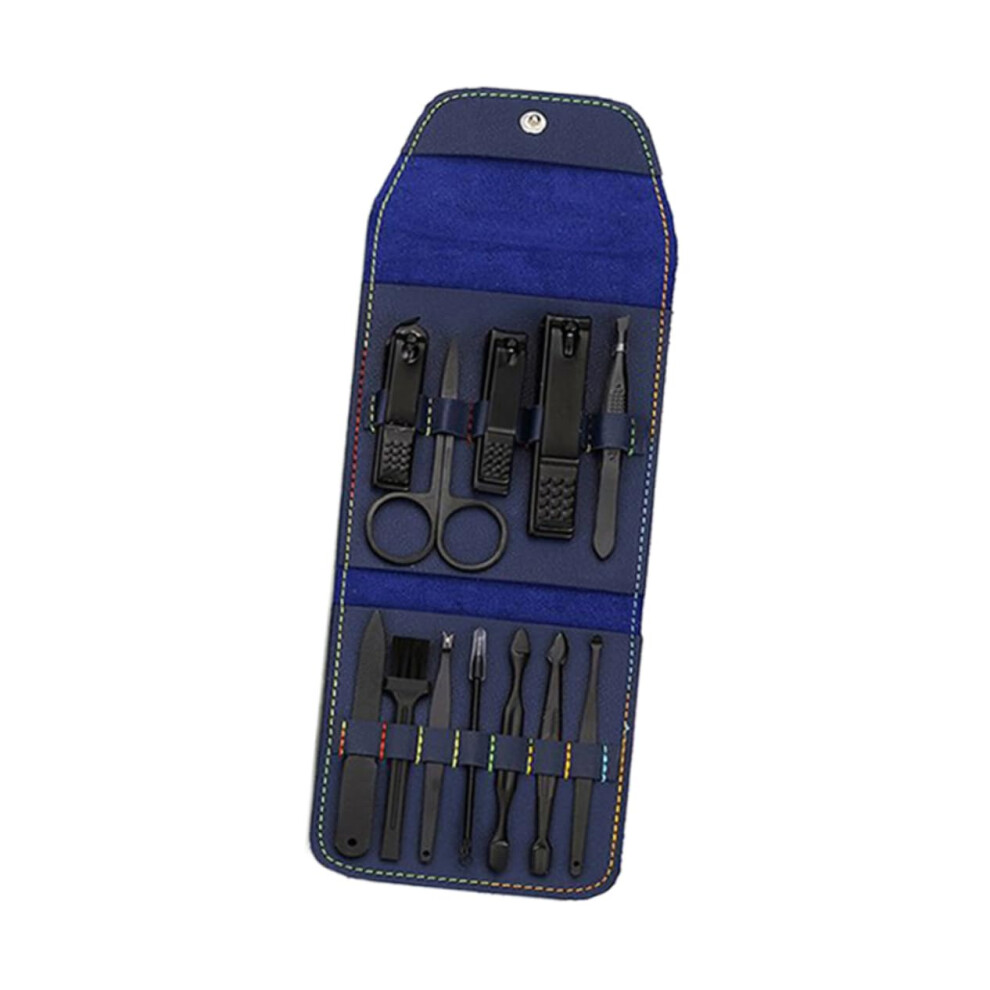 Manicure Kit 12 Piece Stainless Steel Nail Clippers Set for Fingernails and Toenails Travel Grooming