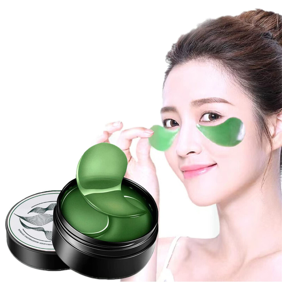 Under Eye Masks with Collagen and Seaweed Extract for Wrinkles and Puffiness, Hydrating Eye Patches 60pcs