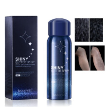 Glitter Hair Spray Shimmer Silver for Hair and Body, LongLasting Lightweight Sparkle, 1 Pcs