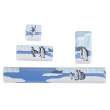 Tacar Eochracha PBT Dearadh Penguins Próiseas Sublimation Críoch Neamhlonrach Priontáil Cúig Thaobhach Sciath Frith-Ramhar Gléasadh Éasca le