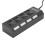 Διανομέας USB υψηλής ταχύτητας Plug and Play, 4 θύρες USB2.0 για μεταφορά δεδομένων με 4