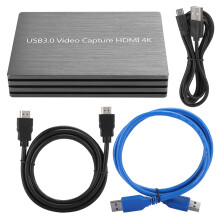 Video Capture Card, HDMI To USB C Audio Capture 4K 1080P 60FPS Capture With Ultra Low Latency Screen Sharing For Gaming Streaming Recorder Compatible