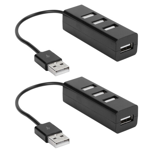 SuperSpeed USB-Hub mit Datenübertragung, Plug & Play für Windows 8, Mac, Linux-Systeme (2 Stück)