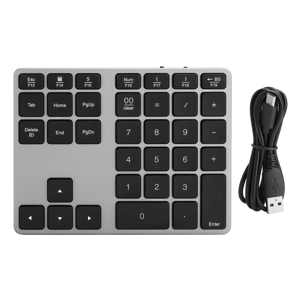 Rechargeable Bluetooth Number Pad With Stable Connectivity And Quiet Scissor Switch Keys For Office And Home Use 9176269652135