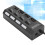 Διανομέας USB υψηλής ταχύτητας Plug and Play, 4 θύρες USB2.0 για μεταφορά δεδομένων με 6