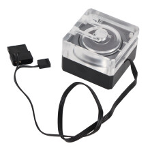 Pompe à eau pour PC avec régulation de vitesse PWM et indicateur lumineux LED. Réservoir à haut débit compatible avec de nombreuses applications