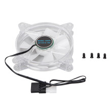 Aanpasbare RGB-effecten, transparante ventilatorbladen voor een stille behuizingsventilator met een meeslepende visuele ervaring.