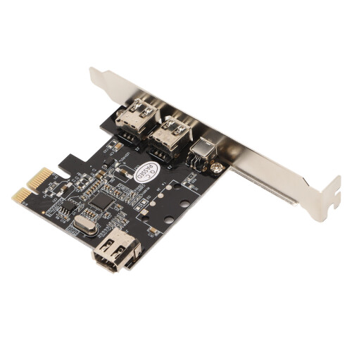 Ελεγκτής συμβατός με καλώδιο Firewire Ilink, κάρτα Pcie Ieee1394 με εξωτερικές θύρες καναλιού 2