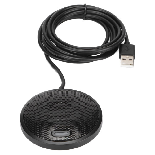 Microphone with Full Non Slip Rubber Backing for Secure Placement, Multi Purpose Use Microphone for Online Conferences and Gaming with Gravity Sensing 1