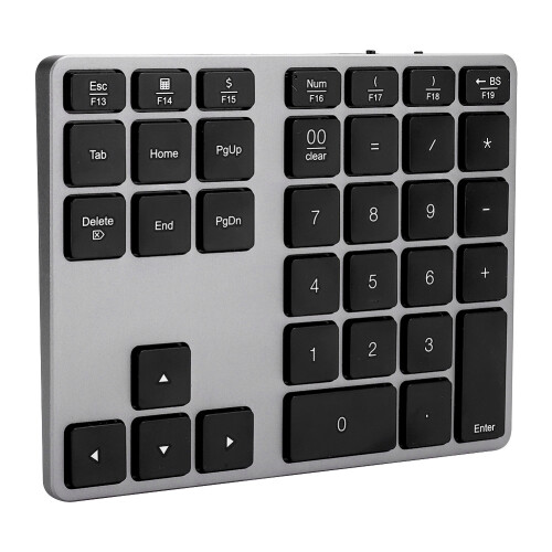 Bluetooth Extended Numeric Keypad Slim Rechargeable Numberpad With Macos Shortcut Keys And Stable Bluetooth Connection For Windows Android Devices 1