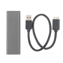 Externes USB-C-SSD-Gehäuse, Aluminiumgehäuse für M.2 NVMe-SSDs, werkzeuglose Installation für schnelle und einfache Einrichtung, breite