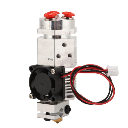 Κιτ διπλής εξώθησης Hotend για εκτυπωτή 3D, ευθυγραμμισμένο σύστημα ανάμειξης 2σε1έξω 2