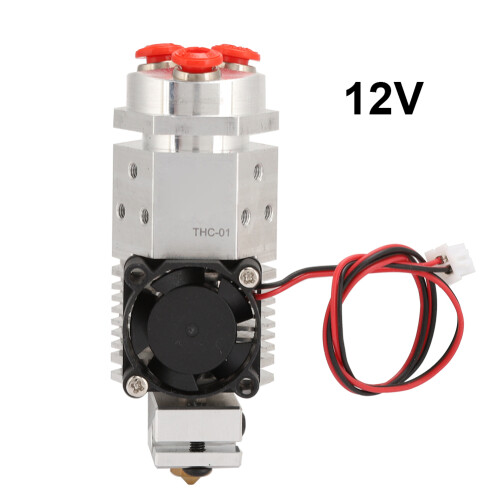 Κιτ διπλής εξώθησης Hotend για εκτυπωτή 3D, ευθυγραμμισμένο σύστημα ανάμειξης 2σε1έξω