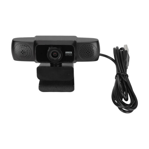 Κάμερα web Full HD Plug and Play, Webcam USB 1080P με στερεοφωνικό μικρόφωνο, ακύρωση θορύβου,