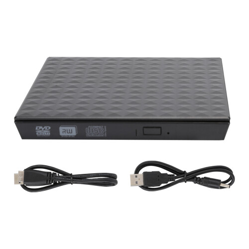 Εξωτερική θήκη μονάδας δίσκου USB3.0USB2.0, φορητή λεπτή οπτική μονάδα SATA για φορητό