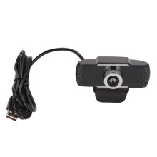 Vielseitige HD-Webcam mit drehbarem Stativfuß und Sichtschutzabdeckung, 1080p-Auflösung, Mikrofon mit Rauschunterdrückung und automatischer