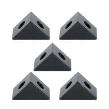 Aluminum Extrusion Connector Metal Corner Braces Socket Head Cap Screws Mounting Bolts Anodized Surface Industrial Aluminum Frame Structures For 3D
