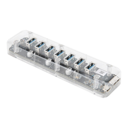 Διανομέας USB τύπου A για μικρούς επιτραπέζιους υπολογιστές, διαφανές υλικό 1